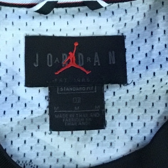 Jordan Jersey Black white gray retro size medium - Picture 3 of 9